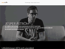 Tablet Screenshot of jesperastrom.se